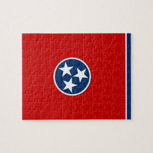Puzzle mit Flagge des Tennessee-Staat