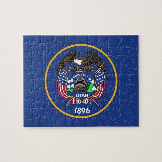 Puzzle mit Flagge des Utah-Staat (Horizontal)