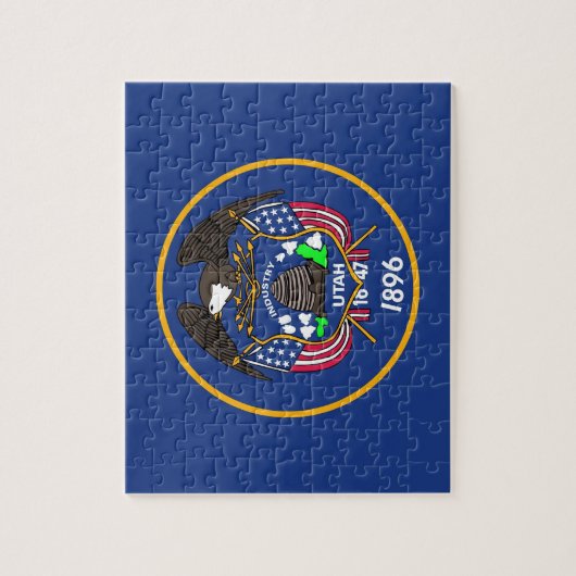 Puzzle mit Flagge des Utah-Staat (Vertikal)