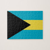Puzzle mit Flagge von Bahamas (Horizontal)