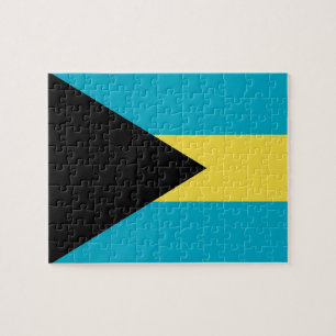 Puzzle mit Flagge von Bahamas