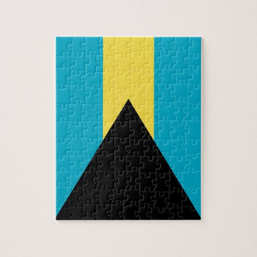 Puzzle mit Flagge von Bahamas (Vertikal)