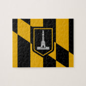 Puzzle mit Flagge von Baltimore Stadt (Horizontal)