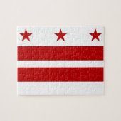 Puzzle mit Flagge von Washington DC (Horizontal)