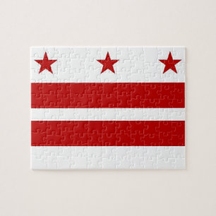 Puzzle mit Flagge von Washington DC