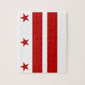 Puzzle mit Flagge von Washington DC (Vertikal)