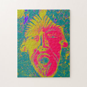 Puzzle mit Gesichtsmaske