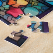 Puzzle mit himmlischen Glasarmaturen (Seite)