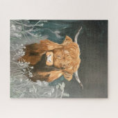 Puzzle mit Hochland-Kuh-Kunstdruck (Horizontal)