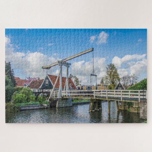 Puzzle mit holländischer Holzbrücke (Horizontal)