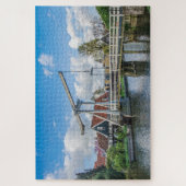 Puzzle mit holländischer Holzbrücke (Vertikal)