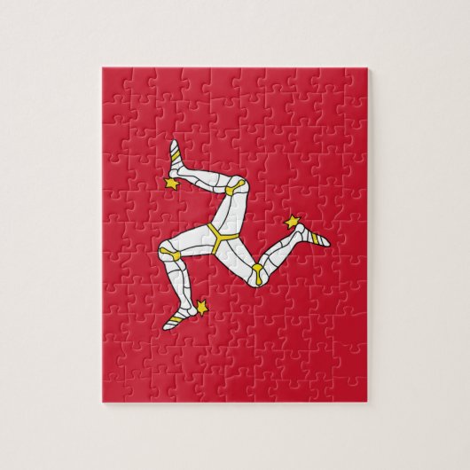 Puzzle mit Isle of Man Flag, Vereinigtes Königreic (Vertikal)