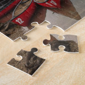 Puzzle mit kanadischen Kanus auf See (Seite)