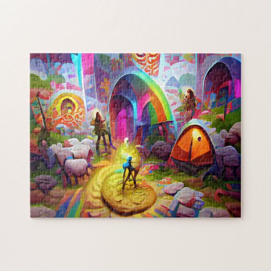 Puzzle mit kreativen Mustern (Horizontal)