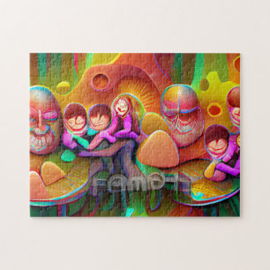 Puzzle mit kreativen Mustern