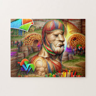 Puzzle mit kreativen Mustern