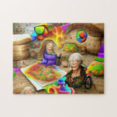 Puzzle mit kreativen Mustern (Horizontal)