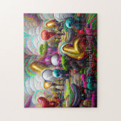 Puzzle mit kreativen Mustern (Vertikal)