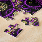 Puzzle mit lila Fraktal (Seite)