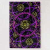 Puzzle mit lila Fraktal (Vertikal)