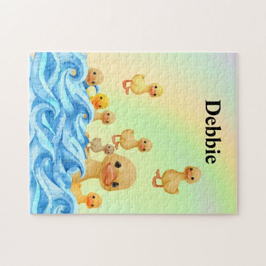 Puzzle mit Mutter und Ente (Horizontal)