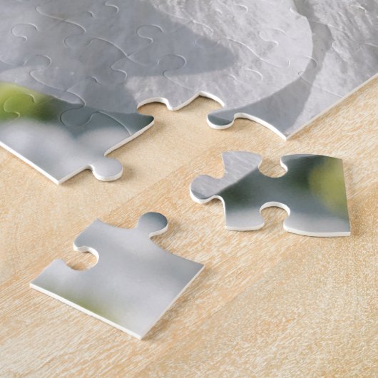 Puzzle mit naher weißer Blume (Seite)