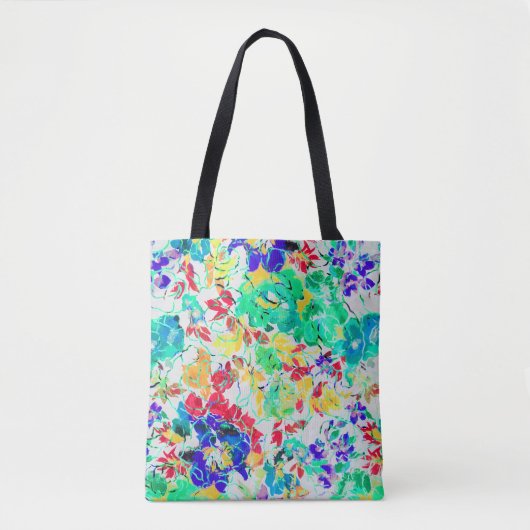 Puzzle mit niedlichem abstraktem Blumenmuster Tasche (Vorderseite)