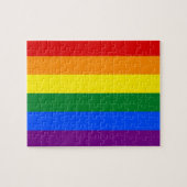 Puzzle mit Regenbogenflagge (Horizontal)