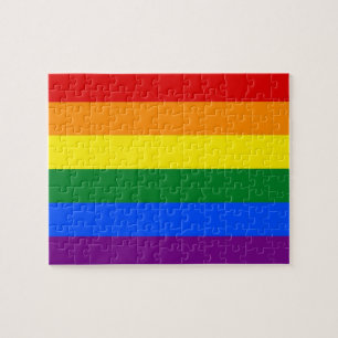 Puzzle mit Regenbogenflagge