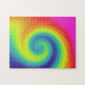 Puzzle mit Regenbogenwellen (Horizontal)