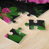 Puzzle mit rosa Blume nach Regen (Seite)