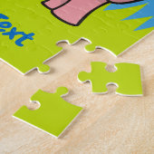 Puzzle mit rosa Elefanten-Cartoon (Seite)