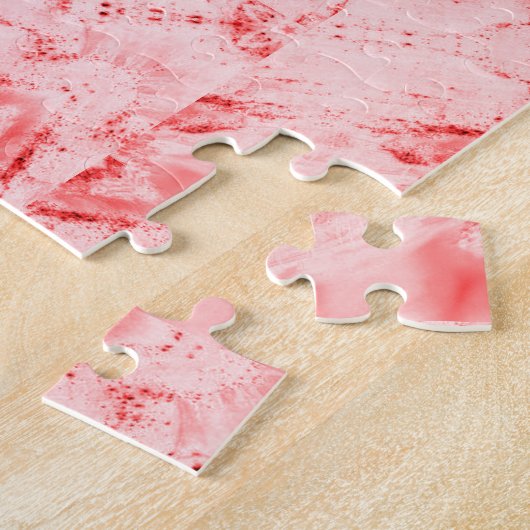 Puzzle mit rosa Puzzle (Seite)