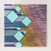 Puzzle mit schematisch formatierter Stadtgrafik (Horizontal)