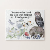 Puzzle mit schönem Vers aus der Bibel (Horizontal)