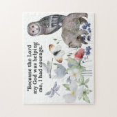 Puzzle mit schönem Vers aus der Bibel (Vertikal)