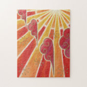 Puzzle mit Sonnenuntergang (Vertikal)
