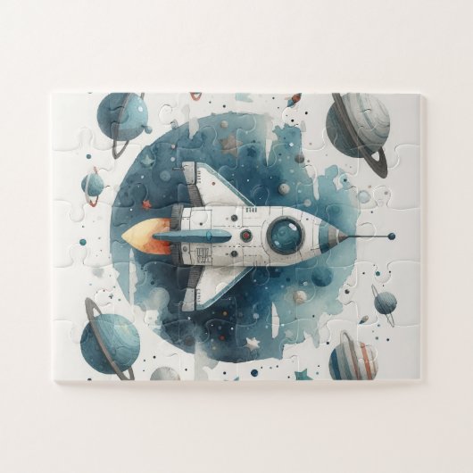 Puzzle mit Spaceship (Horizontal)