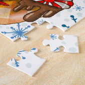 Puzzle mit Süßigkeiten und Lebkuchen (Seite)