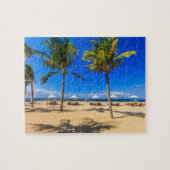 Puzzle mit tropischem Strand. (Horizontal)
