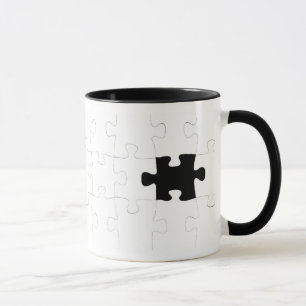 Puzzle mit vermisstem Stück Tasse