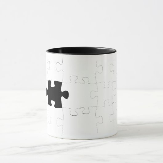 Puzzle mit vermisstem Stück Tasse (Zentrum)