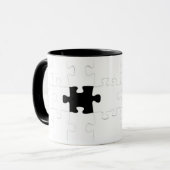 Puzzle mit vermisstem Stück Tasse (Vorderseite Links)