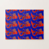 Puzzle mit vielen roten Meerjungfrauen (Horizontal)