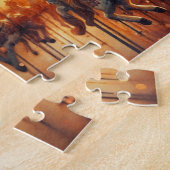 Puzzle mit Vintagem Karussellkarussell (Seite)