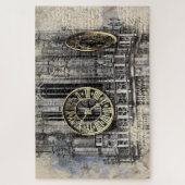 Puzzle mit Vintagem Uhrturm (Vertikal)