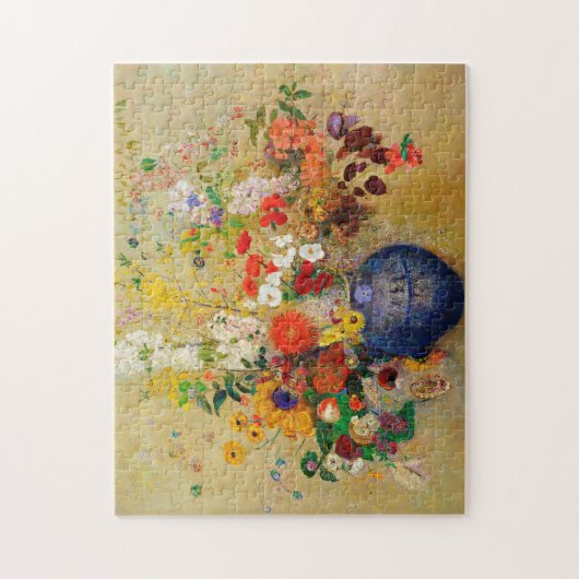 Puzzle mit Vintagen Blume (Vertikal)