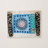 Puzzle mit Waschmaschine (Horizontal)