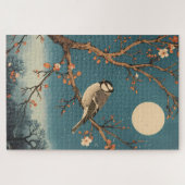 Puzzle - Moonlit Bird on Blossom Branch (Horizontal)