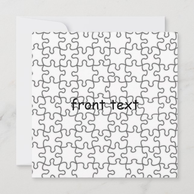Puzzle-Muster (Bild hinzufügen) (Vorderseite)